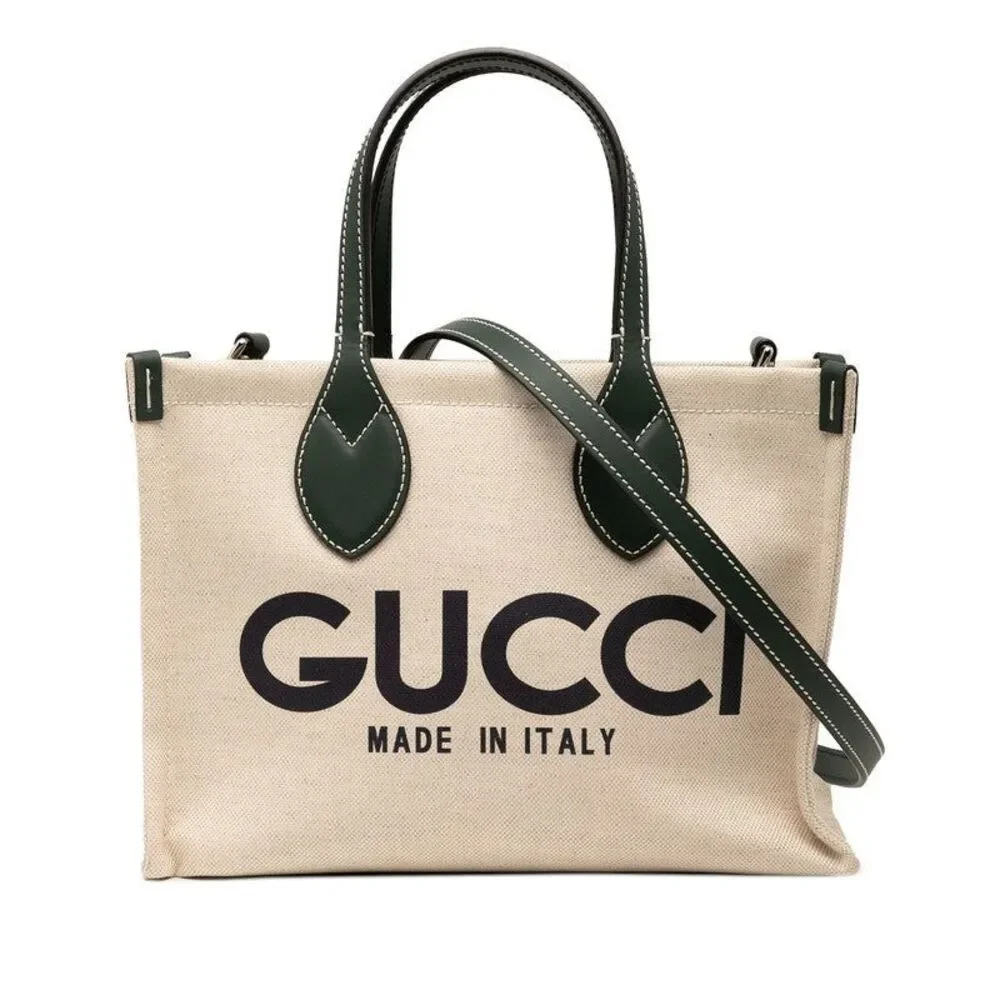 Gucci Logo Print Mini Tote Bag